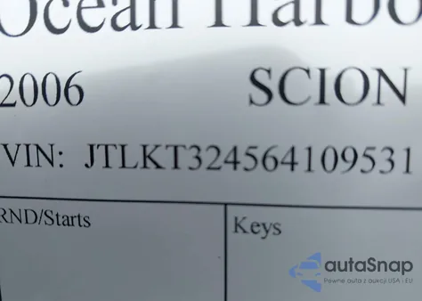 2006 Scion Xb from USA, damaged, VIN JTLKT324564109531